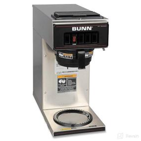 img 1 attached to ☕ BUNN 13300.0001 VP17-1SS Pourover Coffee Brewer: High-Quality Stainless Steel with 1-Warmer, Silver - Standard Choice