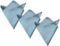3 pack pocket squares wedding handkerchief men's accessories logo
