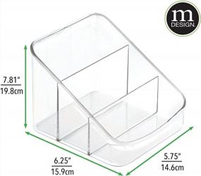 img 1 attached to 2 Pack MDesign Small Plastic Food Packet Organizer Caddy - Kitchen, Pantry & Cabinet Storage Solution