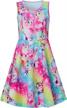 floral print sleeveless sundress for girls aged 4-15 - bfustyle casual & stylish dress logo