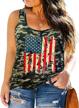 patriotic sleeveless tank top for women - american flag design in plus size - perfect for 4th of july celebrations and other festive occasions logo