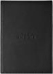 professional rhodia notepad in a6 size with black cover and squared pages logo