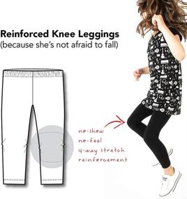 img 1 attached to 🏻 Mighty Leggings: Advanced Reinforcement for Certified Migrating Girls' Clothing and Leggings