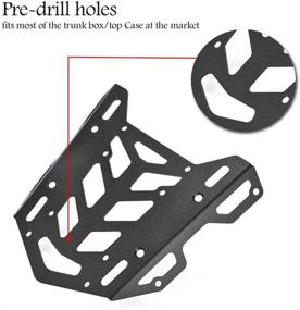img 1 attached to 🏍️ Багажник заднего алюминиевого мотоцикла QIDIAN с удлиненной полкой, пластиной крепления для верхнего монтажа переносного кронштейна для ADV150 ADV 150 ADV-150 2019-2021 2022 Аксессуары