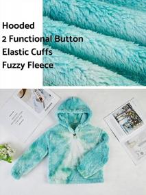 img 2 attached to Cute And Cozy: GAMISOTE Girl'S Oversized Tie-Dye Fleece Hoodies Perfect For 5-14 Years
