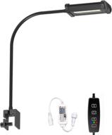 🐠 lominie aquarium light: 2-channel manual timer dimmer with adjustable gooseneck, ideal for freshwater planted nano tank - bar10 freshwater logo