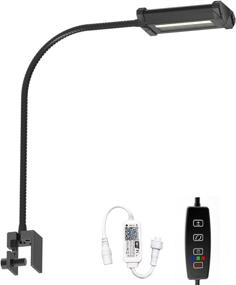 img 4 attached to 🐠 Lominie Aquarium Light: 2-Channel Manual Timer Dimmer with Adjustable Gooseneck, Ideal for Freshwater Planted Nano Tank - Bar10 Freshwater