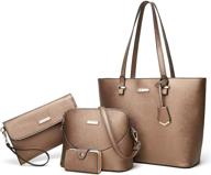 ynique satchel handbags shoulder wallets women's handbags & wallets : totes logo