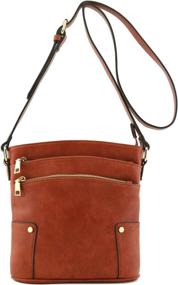 img 3 attached to Women's Black Triple Pocket Medium Crossbody Handbags & Wallets - Crossbody Bags