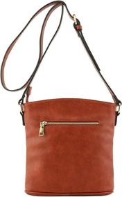 img 1 attached to Women's Black Triple Pocket Medium Crossbody Handbags & Wallets - Crossbody Bags