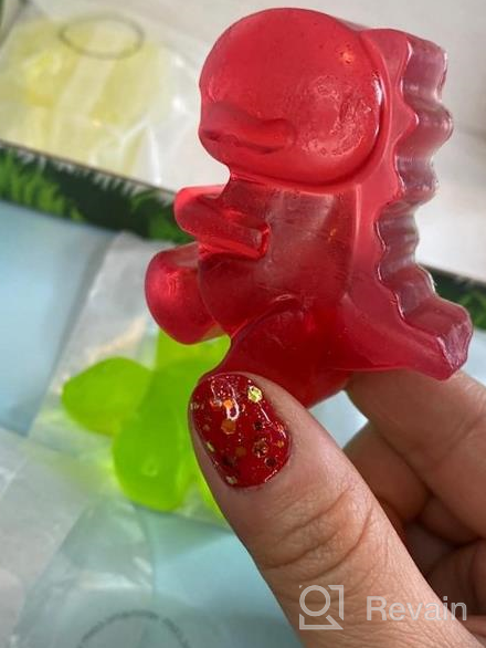 img 1 attached to Velona Kids Soap – 3 Dinobars Gift For Girls And Boys Colored Dinosaurs For All Skin Types Natural Oils And Ingredients, Fun Bath Time For Children Made In USA (3 Bars) review by Vishal Geske