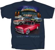 👕 joe blow t's 67-72 chevy pickup trucks t-shirt | 100% cotton preshrunk | blue dusk logo