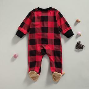 img 2 attached to Adorable Newborn Baby Girl/Boy Footie Romper Jumpsuit Sleeper Infant Clothes