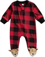 adorable newborn baby girl/boy footie romper jumpsuit sleeper infant clothes logo