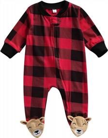 img 4 attached to Adorable Newborn Baby Girl/Boy Footie Romper Jumpsuit Sleeper Infant Clothes