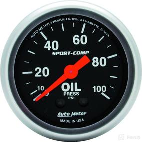 img 1 attached to 🚗 Auto Meter 3321 Sport-Comp Mechanical Oil Pressure Gauge: Accurate Readings in a Compact Design