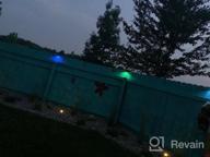 img 1 attached to 4 Pack OTHWAY Solar Fence Post Lights - Outdoor Waterproof Colorful Decorative Deck Lighting With Easy Installation & Dark Sensing Technology review by Mario Newton