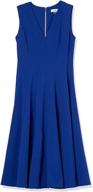 👗 chic calvin klein women's sleeveless neckline dresses: trendy and sophisticated women's clothing collection логотип