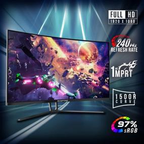 img 3 attached to 🎮 Sceptre C275B-FWN240 Monitor: FreeSync, frameless, curved, and built-in speakers