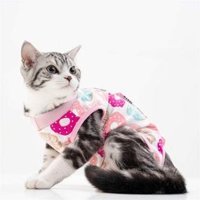 img 4 attached to 🐈 TORJOY Cat Professional Recovery Suit for Abdominal Wounds or Skin Diseases - Post-Surgery Wear, Anti-Licking Wounds, Breathable E-Collar Alternative - Ideal for Cats and Dogs