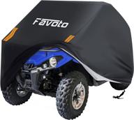 🏍️ favoto universal fit waterproof atv atc cover quad bike 4 wheeler cover, 88" l x 39" w x 42" h - dust, sun, wind, rain, leaves outdoor protection, durable with reflective strips and carrying bag логотип