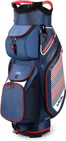 img 4 attached to 14-way Dividers Golf Tour Cart Bag для мужчин - оптимизированный органайзер для сумок для гольфа с совместимостью с тележками