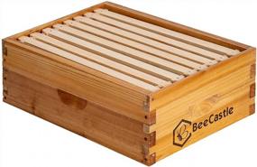 img 4 attached to Wax Coated Langstroth Medium/Super Box With Frames And Foundation: Ideal For Beekeeping (8-Frames)