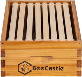 img 3 attached to Wax Coated Langstroth Medium/Super Box With Frames And Foundation: Ideal For Beekeeping (8-Frames)