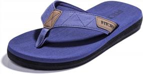 img 4 attached to Get Beach Ready With FITORY Men'S Comfortable Flip-Flops In Sizes 6-15