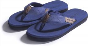 img 1 attached to Get Beach Ready With FITORY Men'S Comfortable Flip-Flops In Sizes 6-15