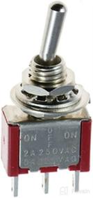 img 3 attached to 🔳 ESUPPORT Mini Toggle Switch 3Pin Pack of 10 - On/Off/On Momentary for Car Dash Dashboard