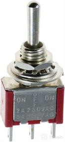 img 1 attached to 🔳 ESUPPORT Mini Toggle Switch 3Pin Pack of 10 - On/Off/On Momentary for Car Dash Dashboard