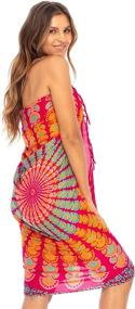 img 2 attached to 🌴 Bali Peacock Colorful Swimsuit for Women - Swimwear & Cover Ups