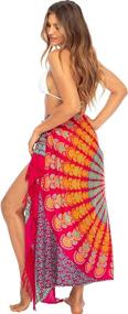 img 3 attached to 🌴 Bali Peacock Colorful Swimsuit for Women - Swimwear & Cover Ups