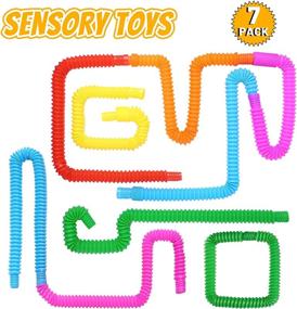 img 1 attached to 7 Pack SCIONE Mini Pop Fidget Tubes - Fun Toys For Kids & Adults To Relieve Stress & Anxiety!