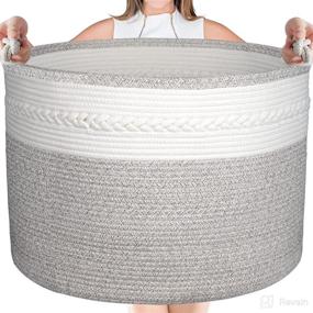 img 4 attached to Large Cotton Rope Basket Built