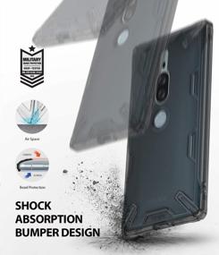 img 1 attached to Защитите свой XZ2 Premium с помощью легкого чехла из ТПУ Ringke Air-X — дымчато-черный