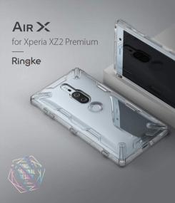 img 3 attached to Защитите свой XZ2 Premium с помощью легкого чехла из ТПУ Ringke Air-X — дымчато-черный