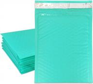 упаковка из 20 самозапечатывающихся почтовых ящиков beauticom teal, размер 6x9 # 0 для безопасной отправки по почте и доставки логотип