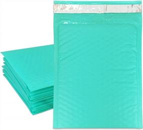 img 4 attached to Упаковка из 20 самозапечатывающихся почтовых ящиков Beauticom Teal, размер 6X9 # 0 для безопасной отправки по почте и доставки