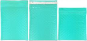 img 2 attached to Упаковка из 20 самозапечатывающихся почтовых ящиков Beauticom Teal, размер 6X9 # 0 для безопасной отправки по почте и доставки