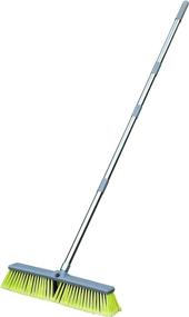 img 4 attached to 🧹 PHYEX 18" Push Broom: Adjustable Long Handle, 55" Length - Ideal for Deck, Patio, Garage, Driveway Cleaning