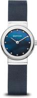 ⌚ bering time women's slim watch 10126-307, 26mm case, classic collection, stainless steel strap, scratch-resistant sapphire crystal, minimalistic design - designed in denmark логотип