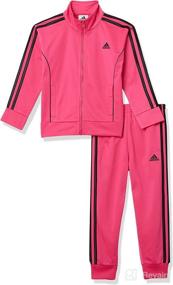 img 4 attached to 👕 adidas Girls' Tricot Jacket and Jogger Active Apparel Bundle