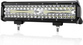 img 4 attached to 12 Inch LED Light Bar - Triple Row Spot Flood Combo Beam 30000 LM Off Road Driving Lights For UTV ATV Jeep Truck Boat | IP68 Waterproof & 2 Year Warranty | LITE-WAY