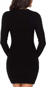 img 1 attached to Stylish And Functional: LaSuiveur Cable Knit Long Sleeve Sweater Dress For Women