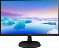 upgrade your display: philips computer monitor 273v7qjab with displayport, wall mountable, and flicker-free technology logo