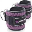 get stronger legs with fightech cable machine attachment ankle straps - kickback and leg workouts! logo