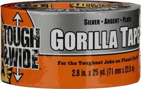 img 4 attached to Gorilla Tough And Wide Silver Duct Tape, 2.88" X 25Yd - Pack Of 1 For Superior Strength And Durability