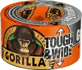 img 3 attached to Gorilla Tough And Wide Silver Duct Tape, 2.88" X 25Yd - Pack Of 1 For Superior Strength And Durability